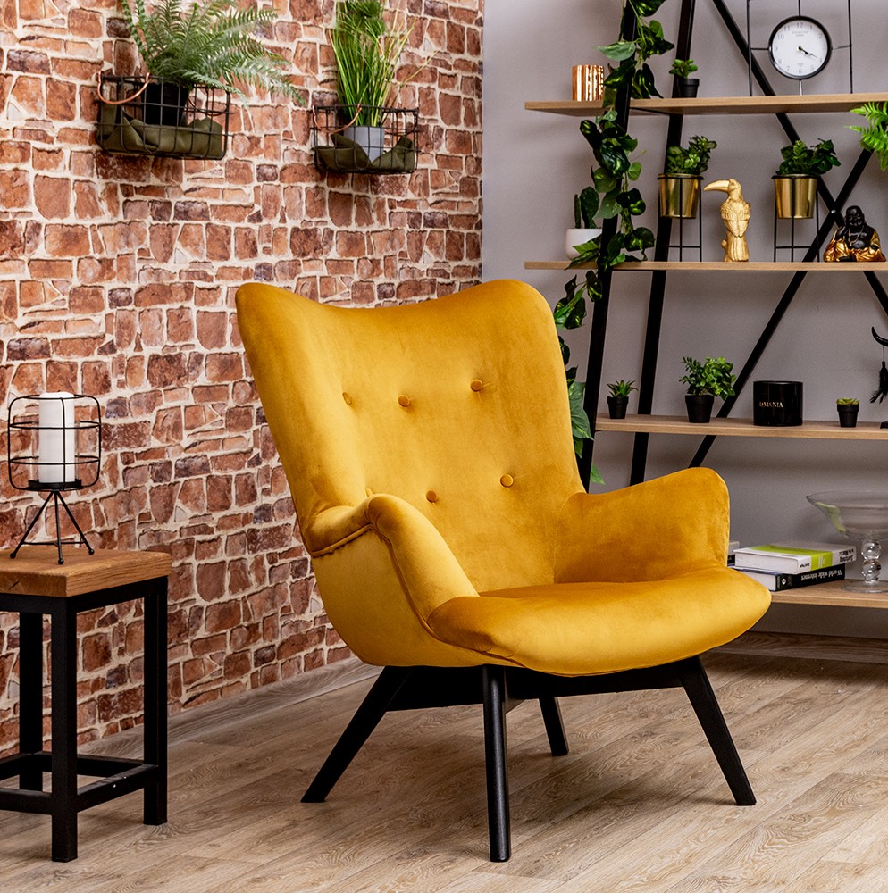 Fotel uszak ANGEL w stylu skandynawskim