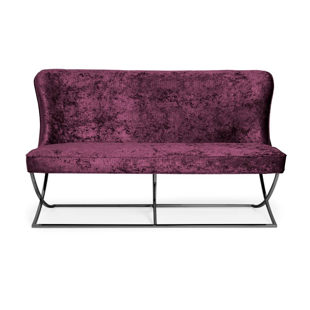 Ławka na metalowej płozie SCARLETTE black