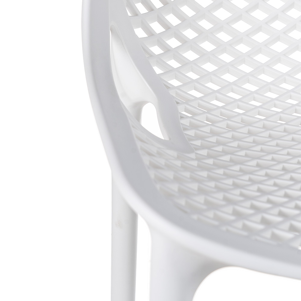 Krzesło ogrodowe Ratano w kolorze białym