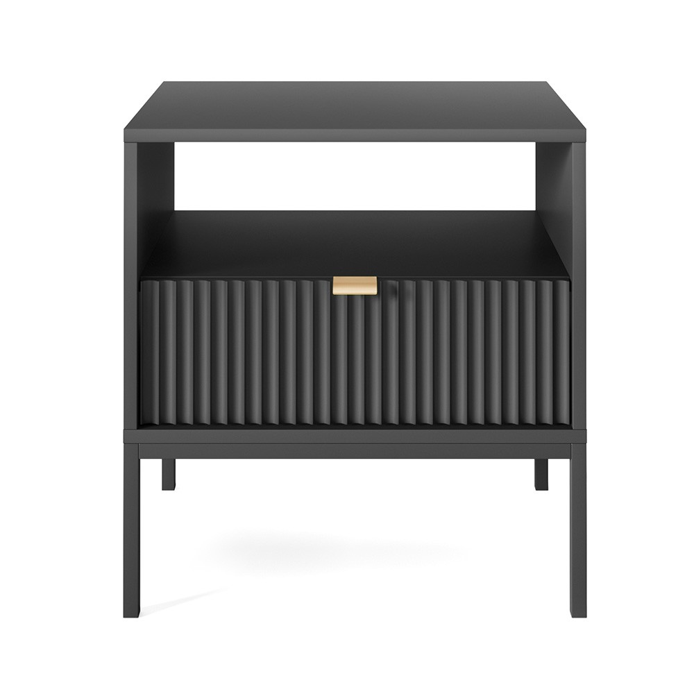 Stolik nocny LAMELO LA06 w kolorze czarnym