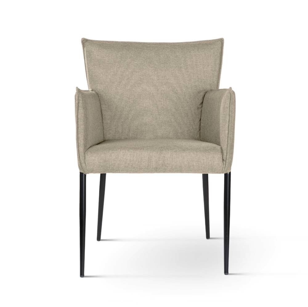 Krzesło z podłokietnikami tapicerowane CASCADA