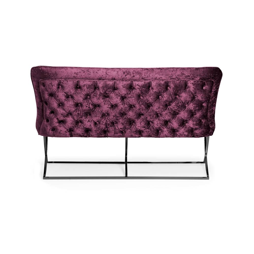 Ławka na metalowej płozie SCARLETTE black