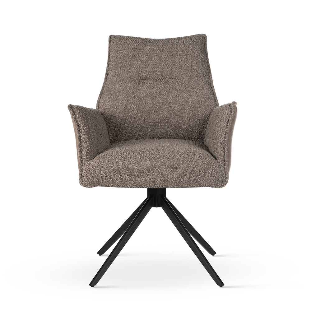 Obrotowe krzesło SOPHIA w kolorze truflowym