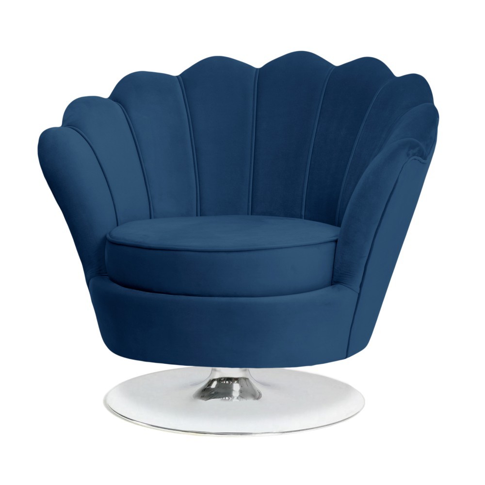 Obrotowy fotel MUSZELKA w tkaninie do wyboru