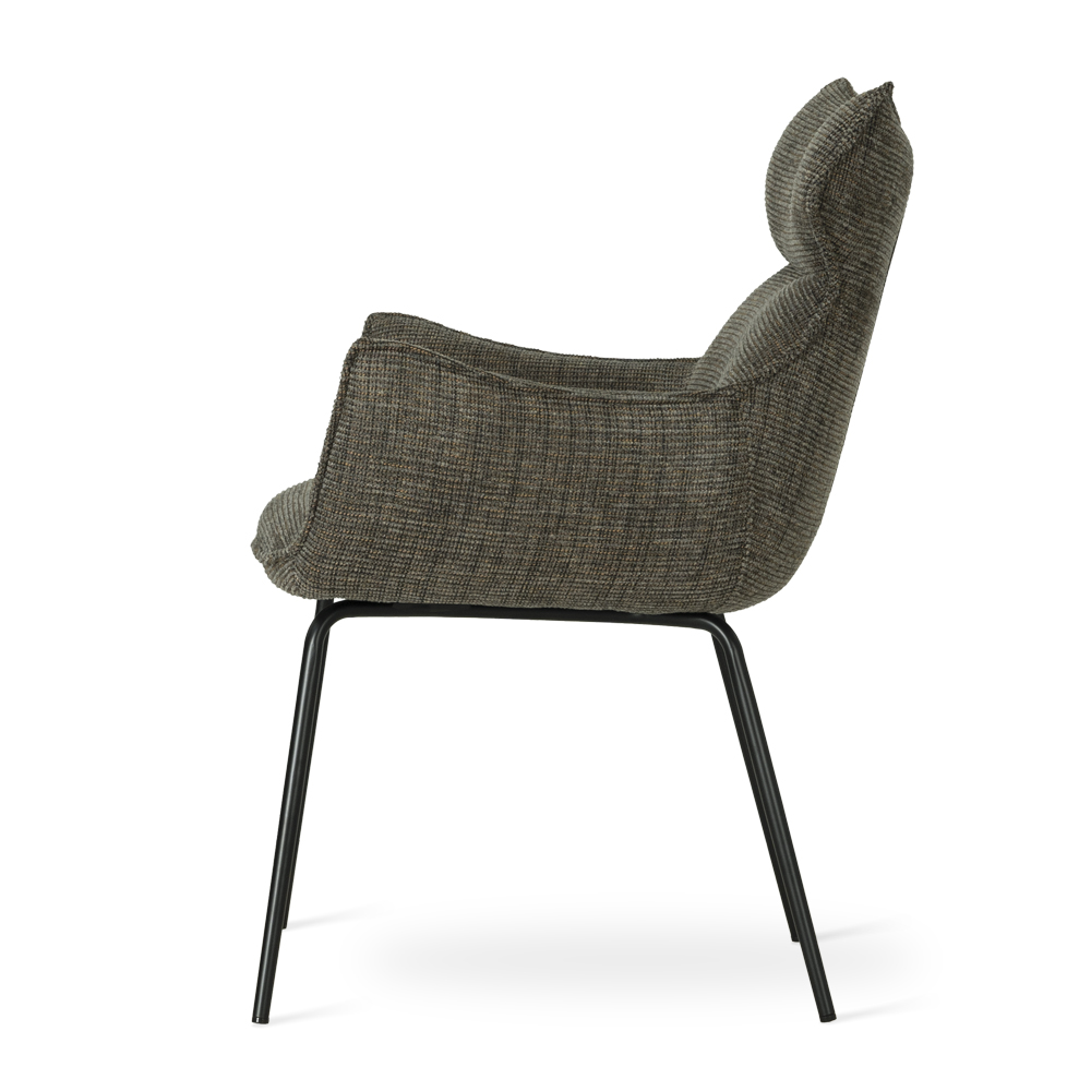 Krzesło BUTARO szaro-brązowy/ noga czarny