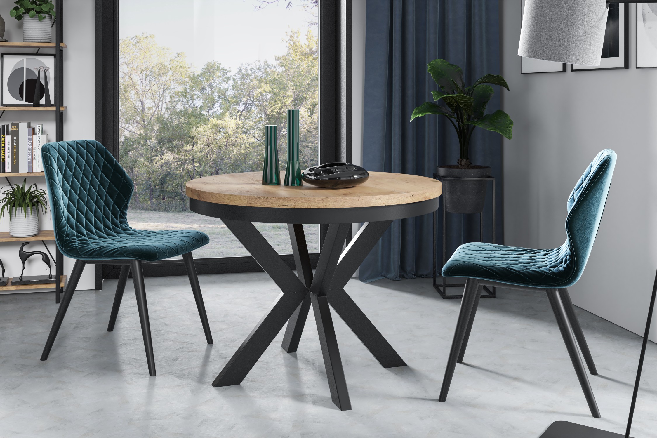 Stół EDDAR 120 Z Obręczą Personalizowany