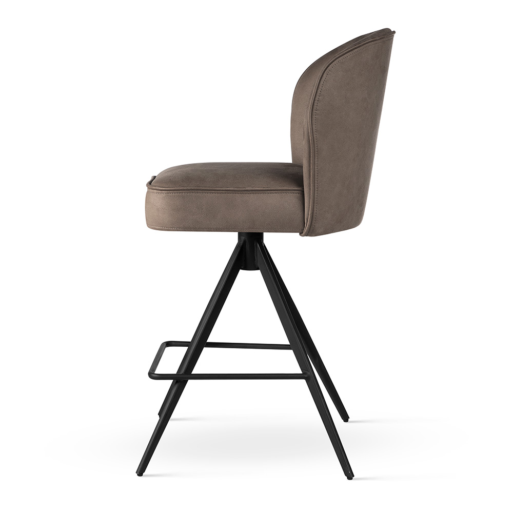 Obrotowy hoker tapicerowany AINE Supreme Twist M z technologią pocketspring