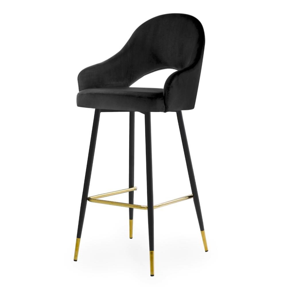 Krzesło barowe Goda M  hoker w stylu glamour