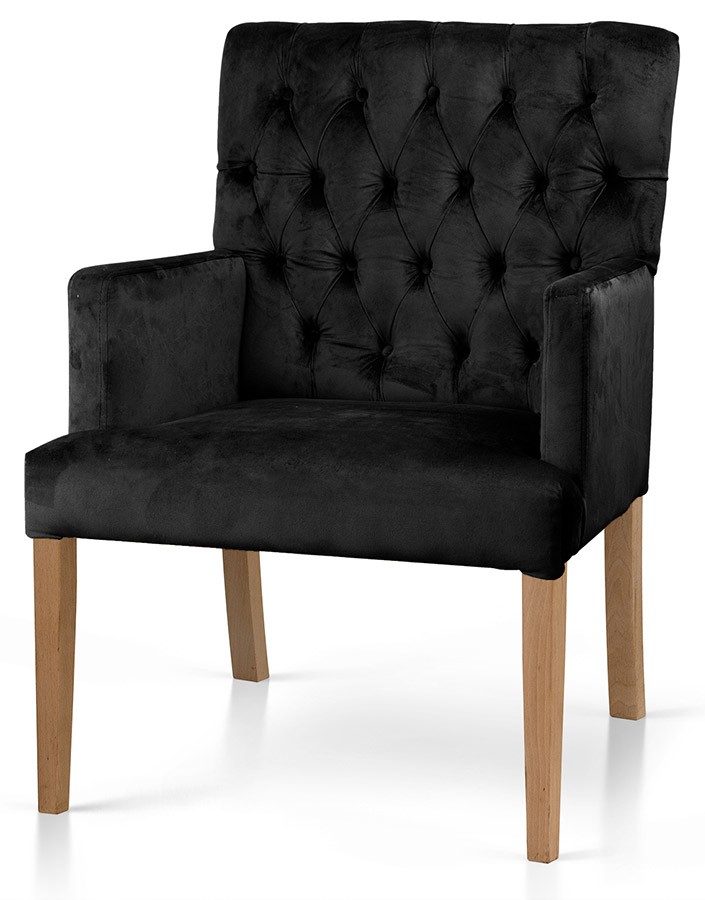 Fotel do jadalni ZARIA z podłokietnikami