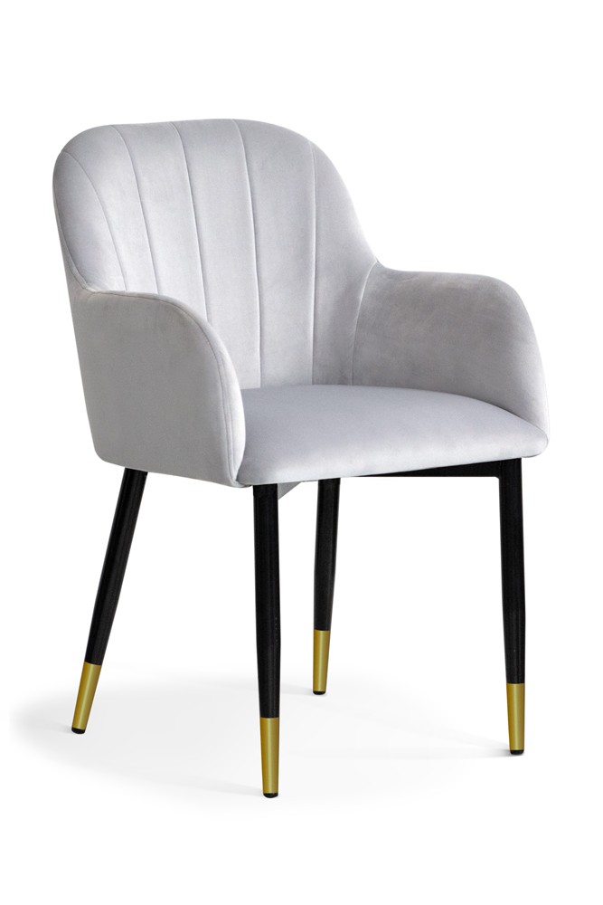 Krzesło z podłokietnikami TULIP przeszywane