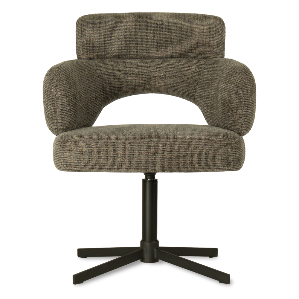 Obrotowe krzesło z podłokietnikami i sprężynami kieszeniowymi BIGLETO