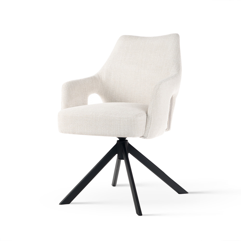 Nowoczesne krzesło obrotowe Vesper w kolorze beżowym