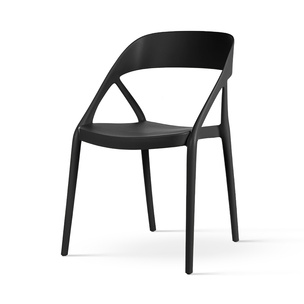 Krzesło ogrodowe Lumera w kolorze czarnym