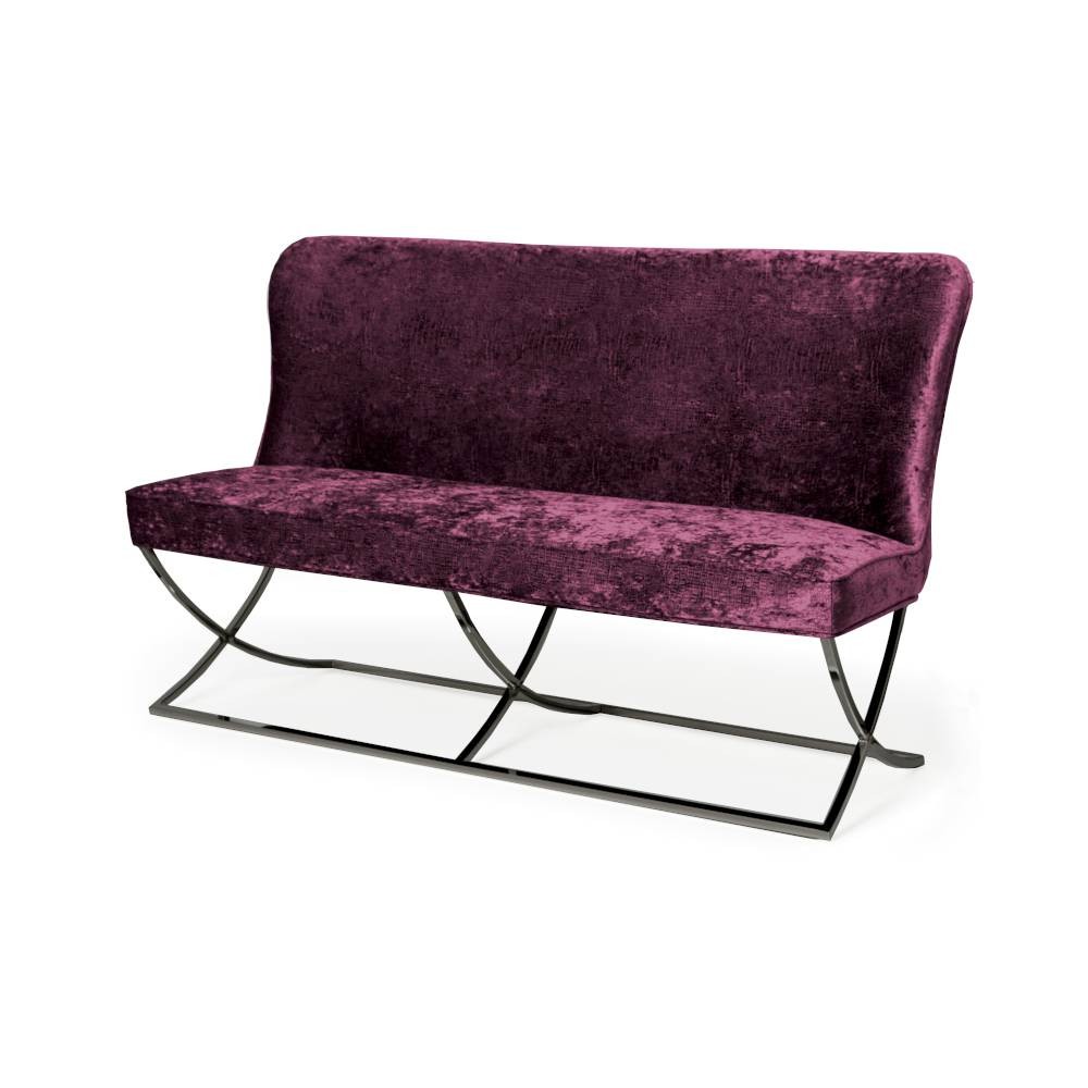 Ławka na metalowej płozie SCARLETTE black