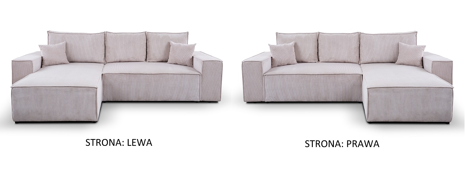 Nowoczesny narożnik z funkcją spania MALMO L