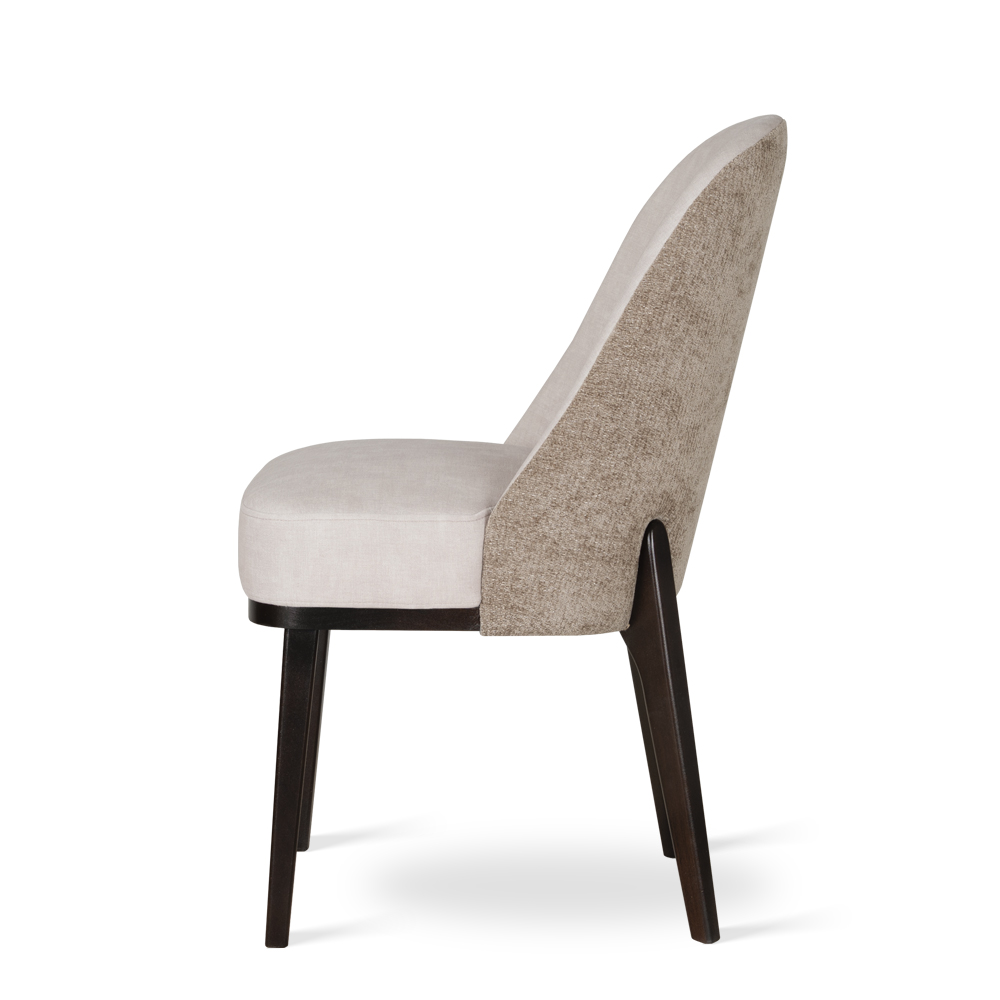 Nowoczesne krzesło RUBI na drewnianych nogach