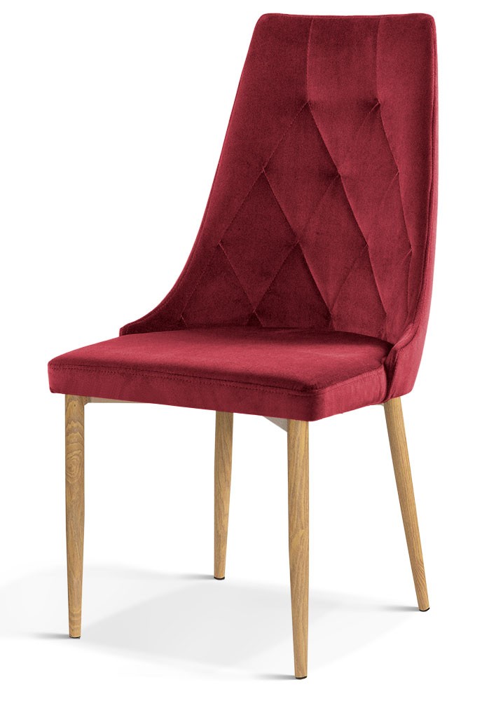 Krzesło z pikowanym oparciem Caren II