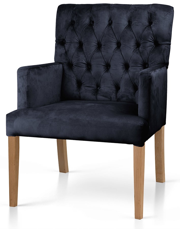 Fotel do jadalni ZARIA z podłokietnikami