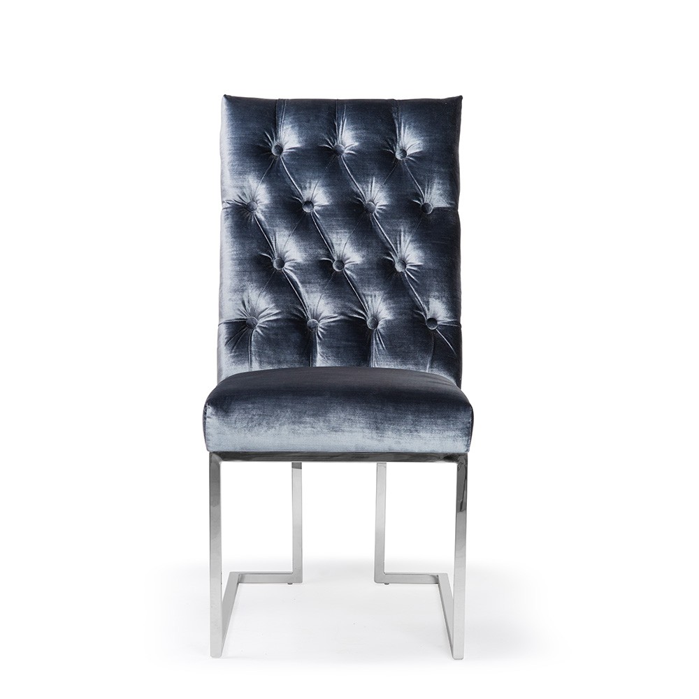 Luksusowe krzesło PAUL na złotej oraz srebrnej podstawie